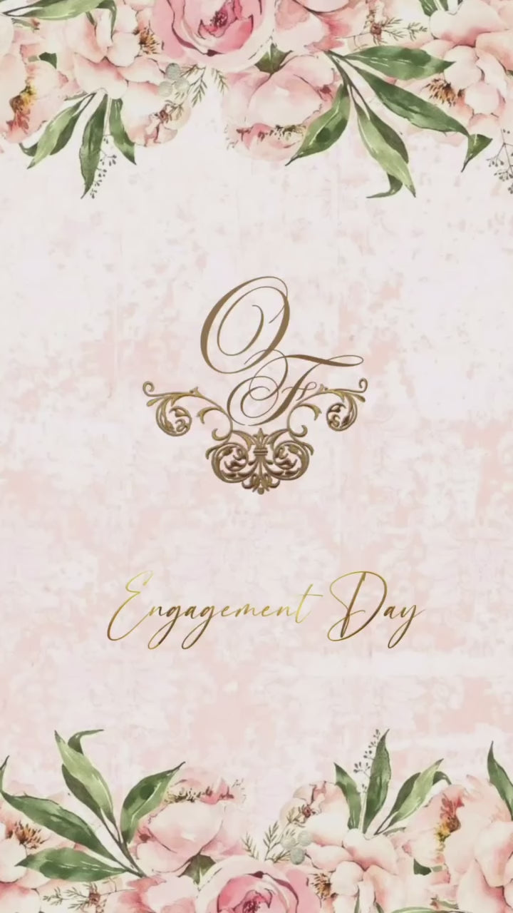 🌸 Zərif Pastel Nişan Dəvətnaməsi ┃ Elegant Pastel Engagement Invitation