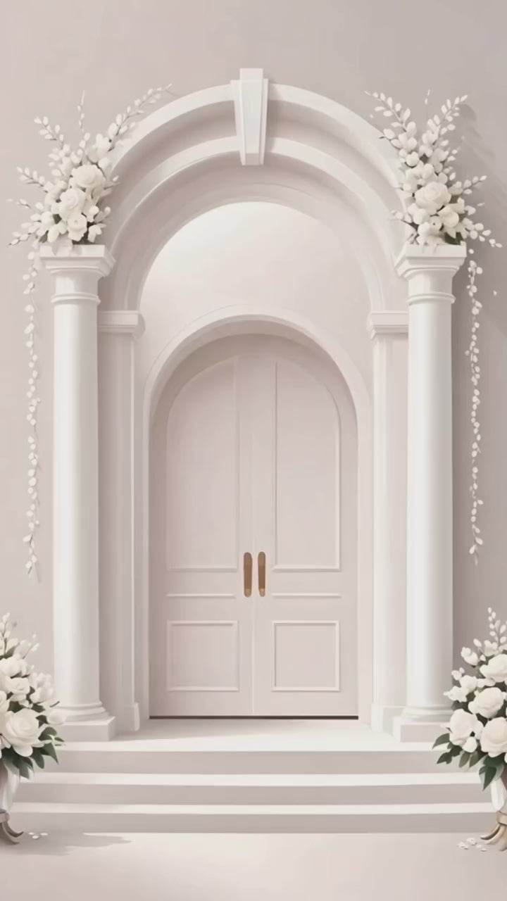 🤍 Ağ Elegant Toy Dəvətnaməsi ┃ White Elegant Wedding Invitation