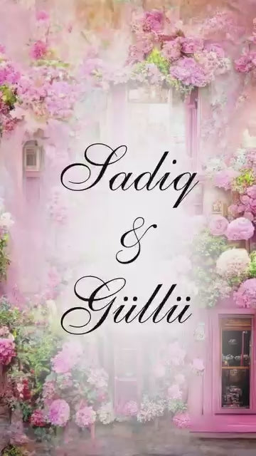 🌷 Spring Blossom Wedding Invitation┃ Yaz Çiçəyi Toy Konsepti Dəvətnamə